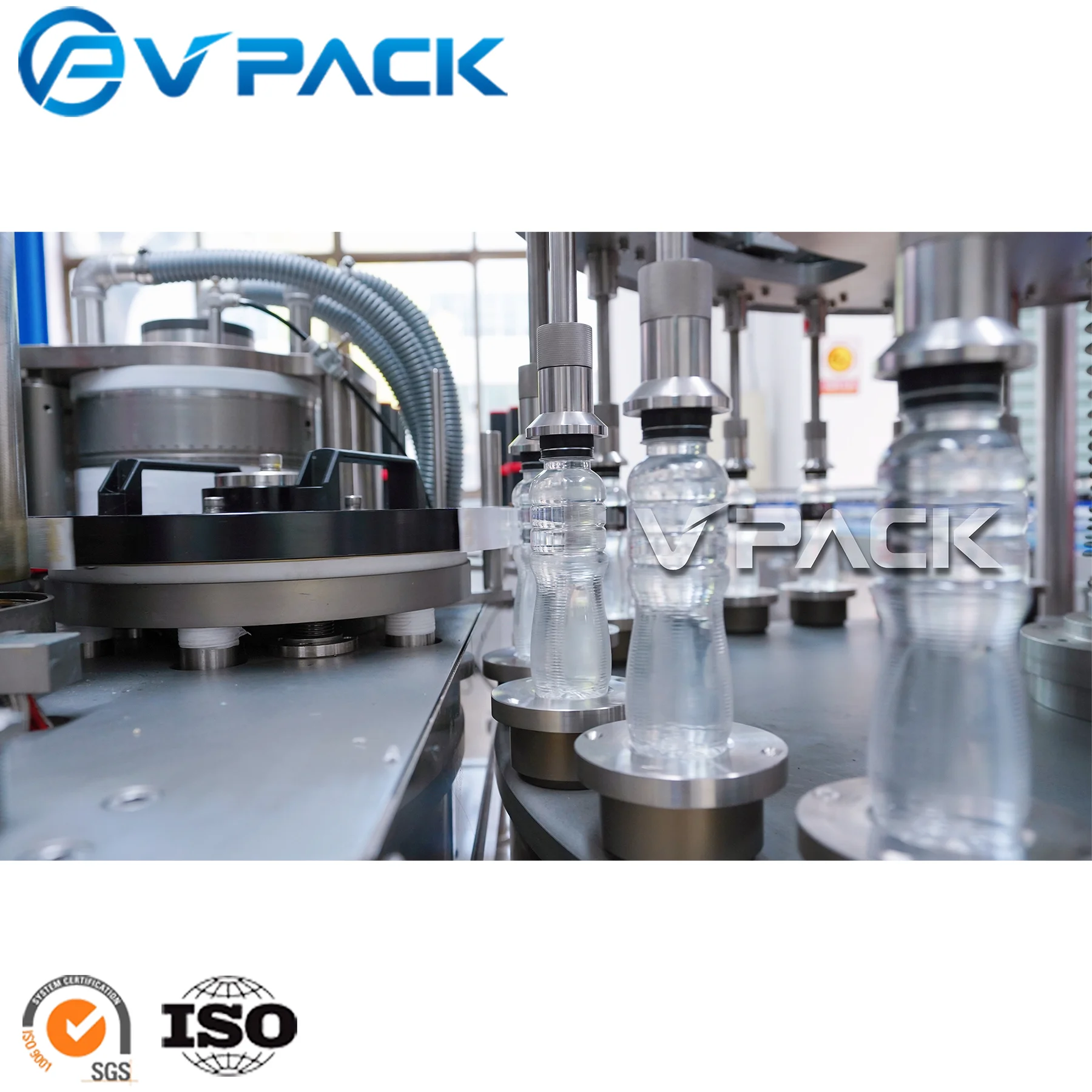 New style PET plastic bottle Labeling machine/BOPP OPP Hot melt glue revolving automatic rotary bottle body labeling plant