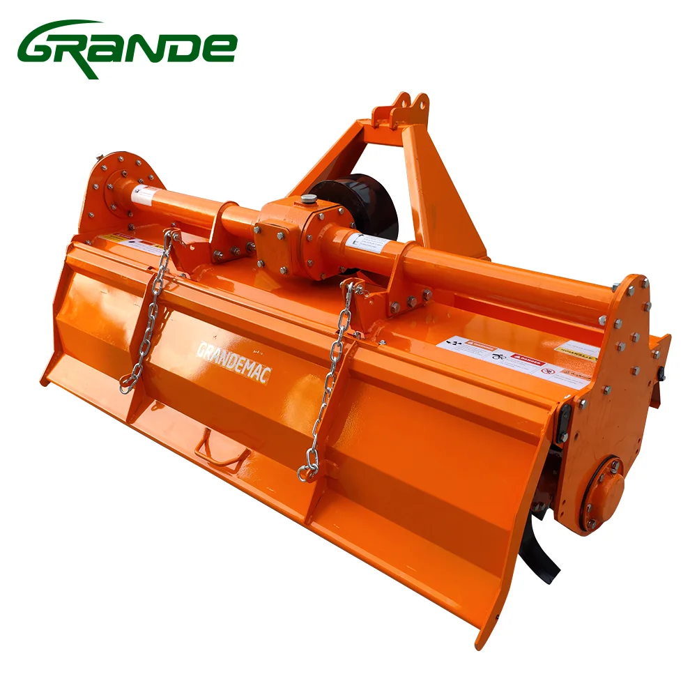 Grande Farm Machine Tractor Mounted 3 Point Pto Rotary Tiller 2.1m Rotary Cultivator for Sale