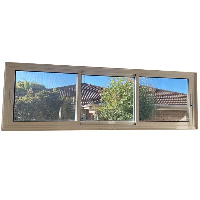 large aluminum glass sliding windows 2 panel interior sliding glass window AS2047/AS2208/CE