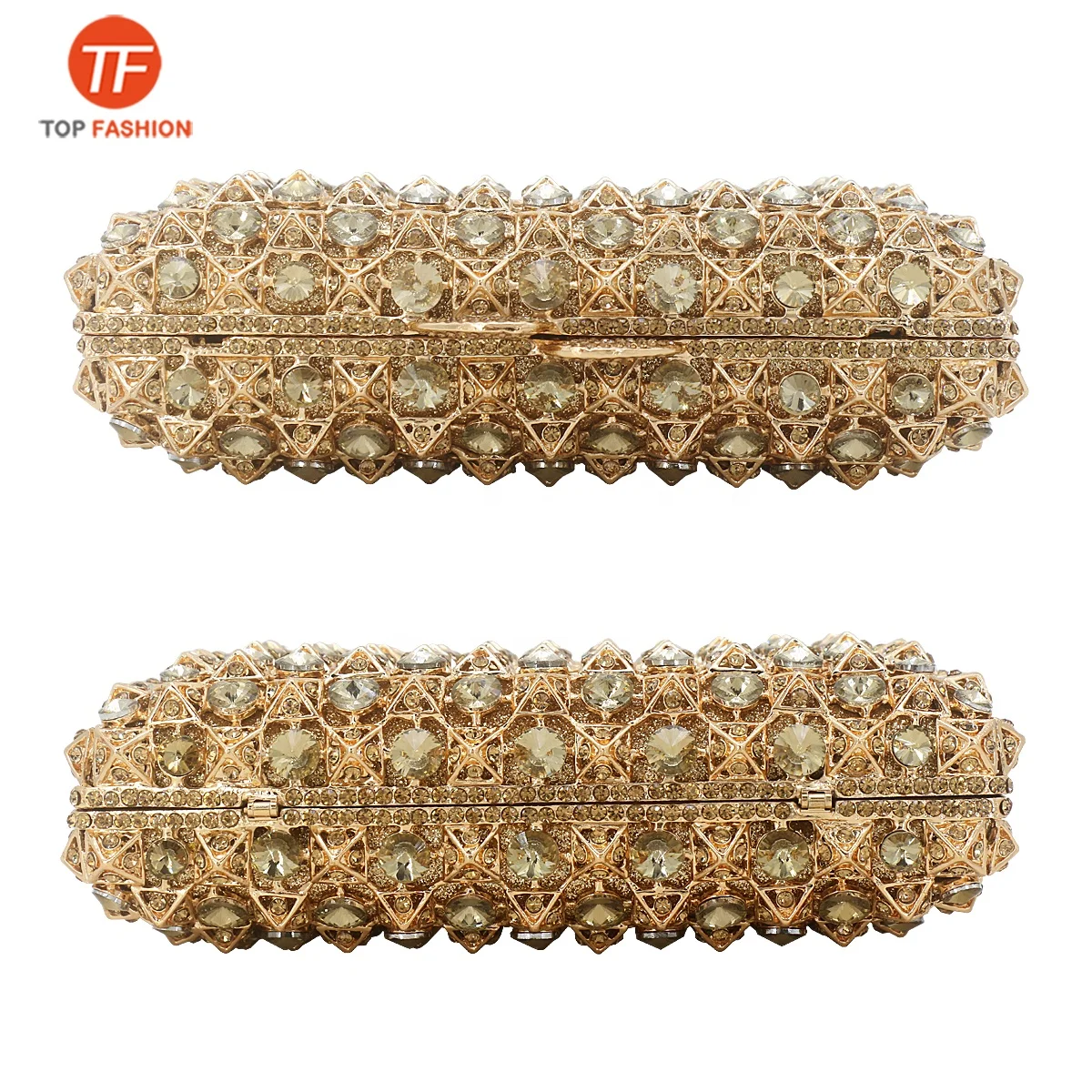 China Factory Wholesales Luxury Crystal Rhinestone Clutch Evening Bag Hollow Out Clutch Purse for Women