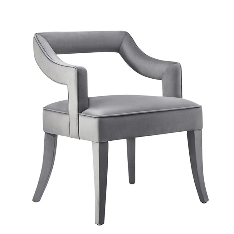 Free Sample Nordic Style Chairs Dining Room Furniture Metal Gold Leg Dining Chair Velvet Dinning Chair