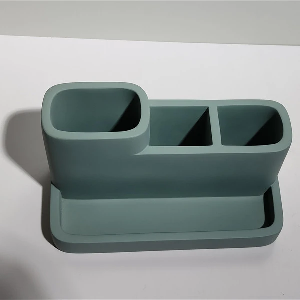 Wholesale Resin Office Desk Organizer 4 Slot Remote Control Holder Desktop Storage Box Pen Holders