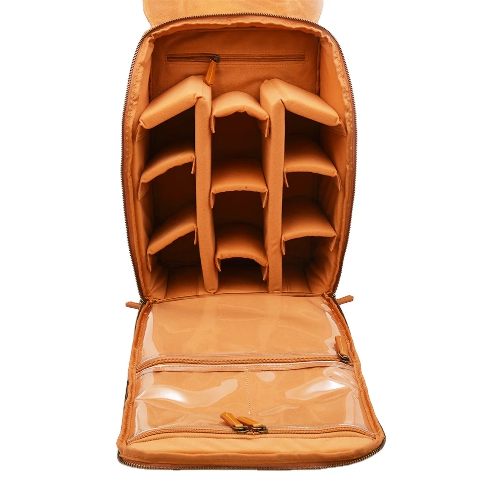 
Water Resistance Vintage Canvas Photography Bag dslr Camera Backpack 