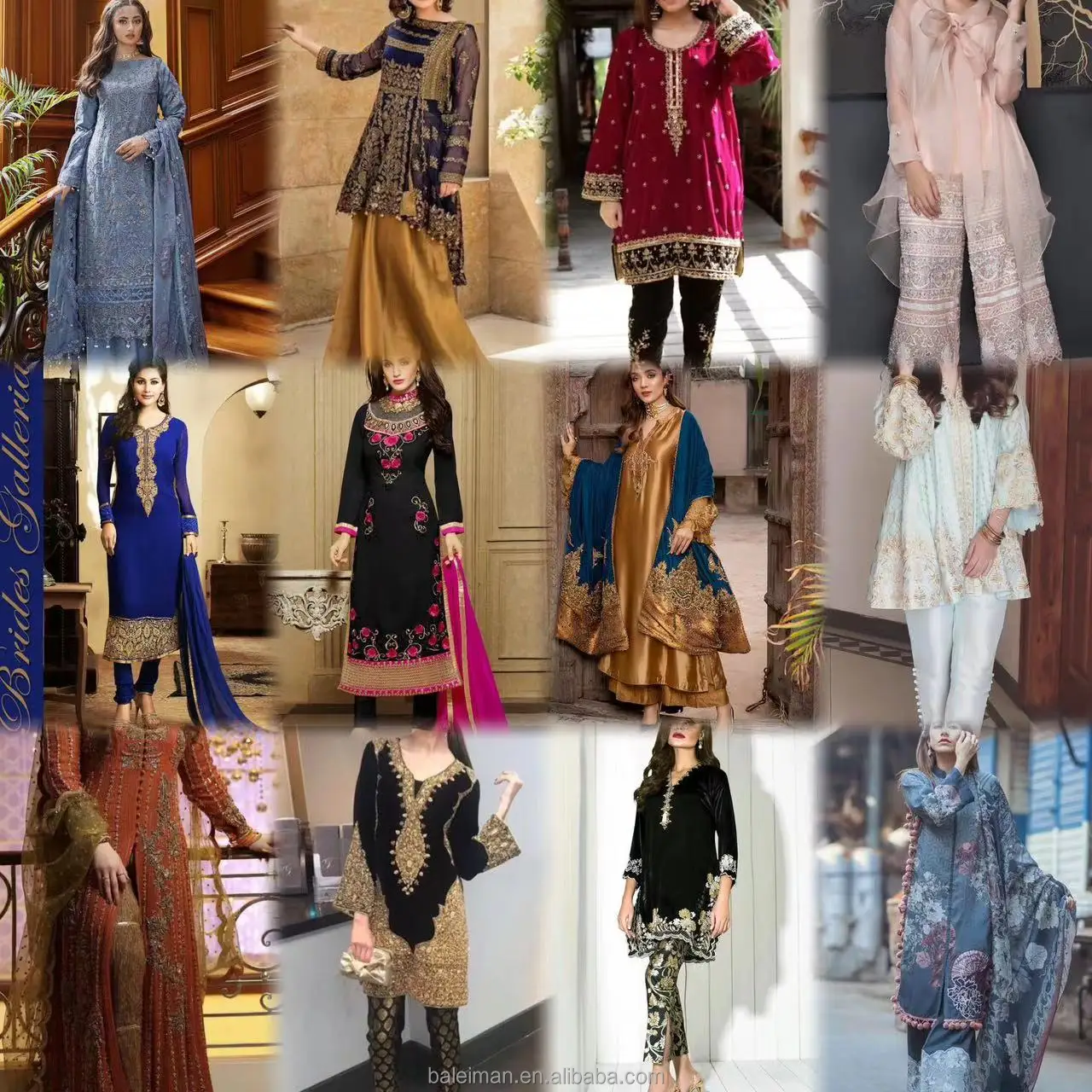 Indian Pakistani style salwar kameez ready stock ethnic wear women fashion elegant ladies dresses