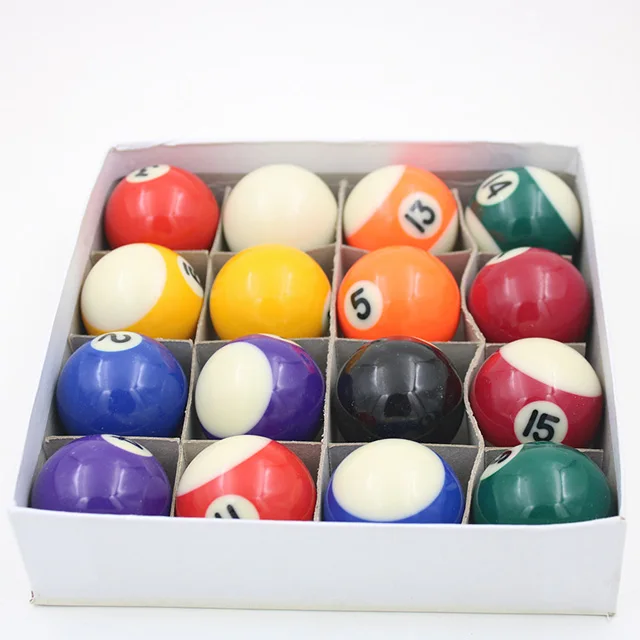 50.8mm billiard pool ball 20 inch complete set of resin small billiard ball
