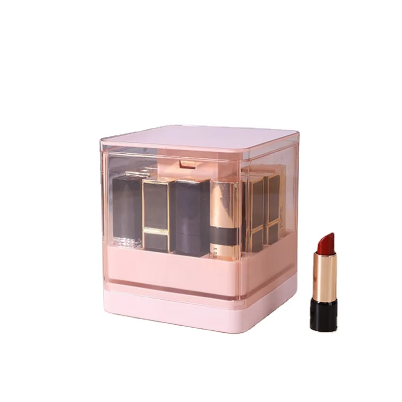 Lipstick Beauty Cosmetic holder Jewelry Display storage box Plastic Make up Organizer cosmetics storage box