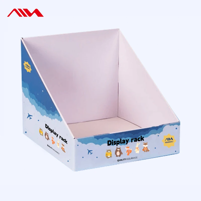 Custom Cardboard Tabletop Countertop Cosmetic Makeup Lash Product Display Boxes Paper Lipstick Skin Care Eyelash Display Box