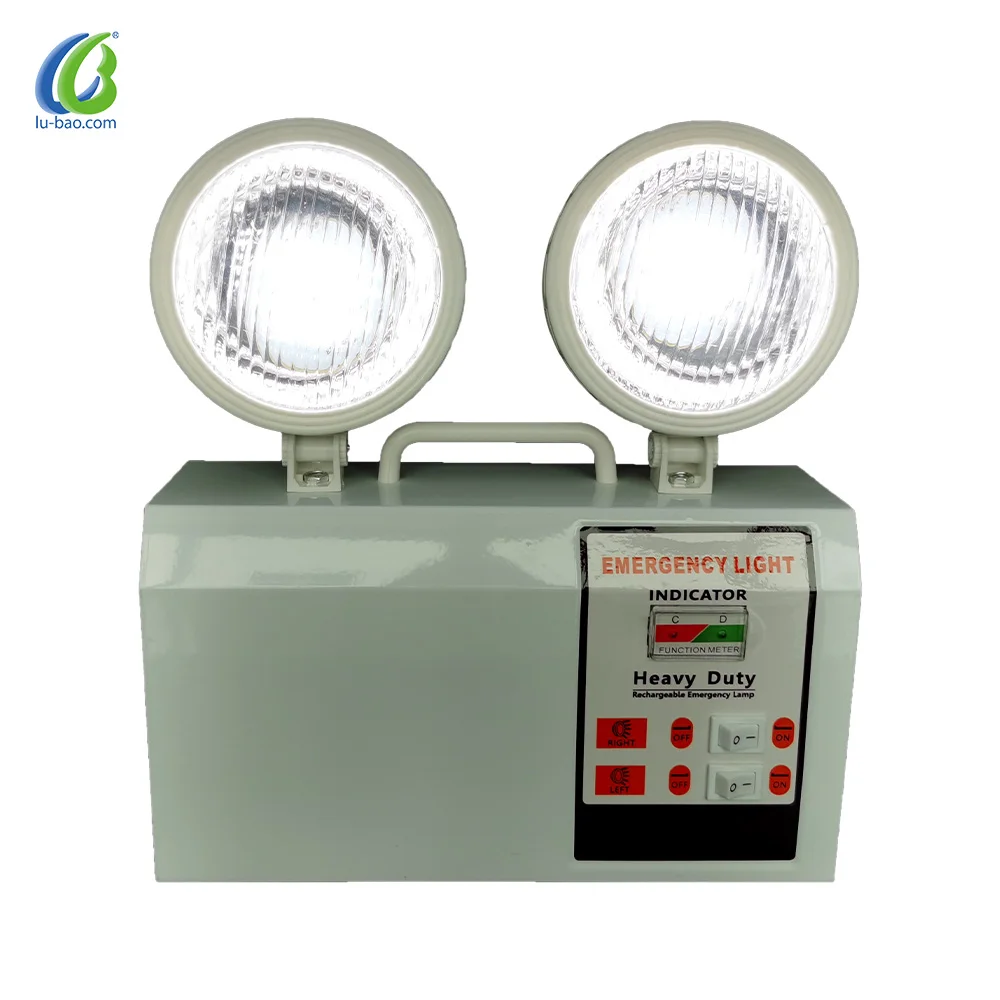 Simple installation pick backup fire resistant 2 head lamp emergency light