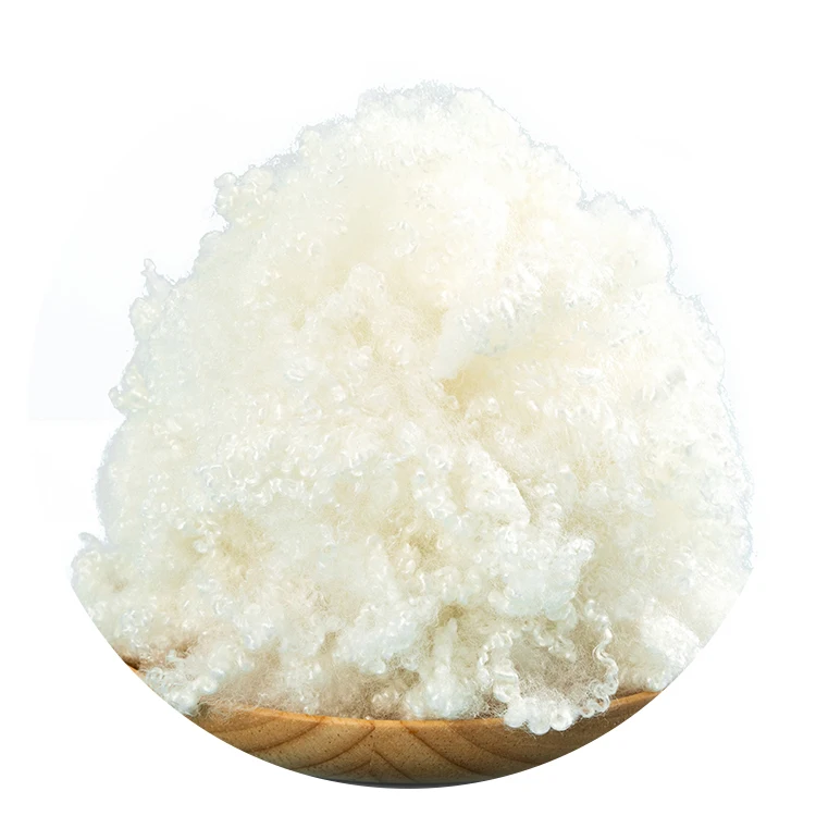 3d polyester hollow conjugated siliconized fiber