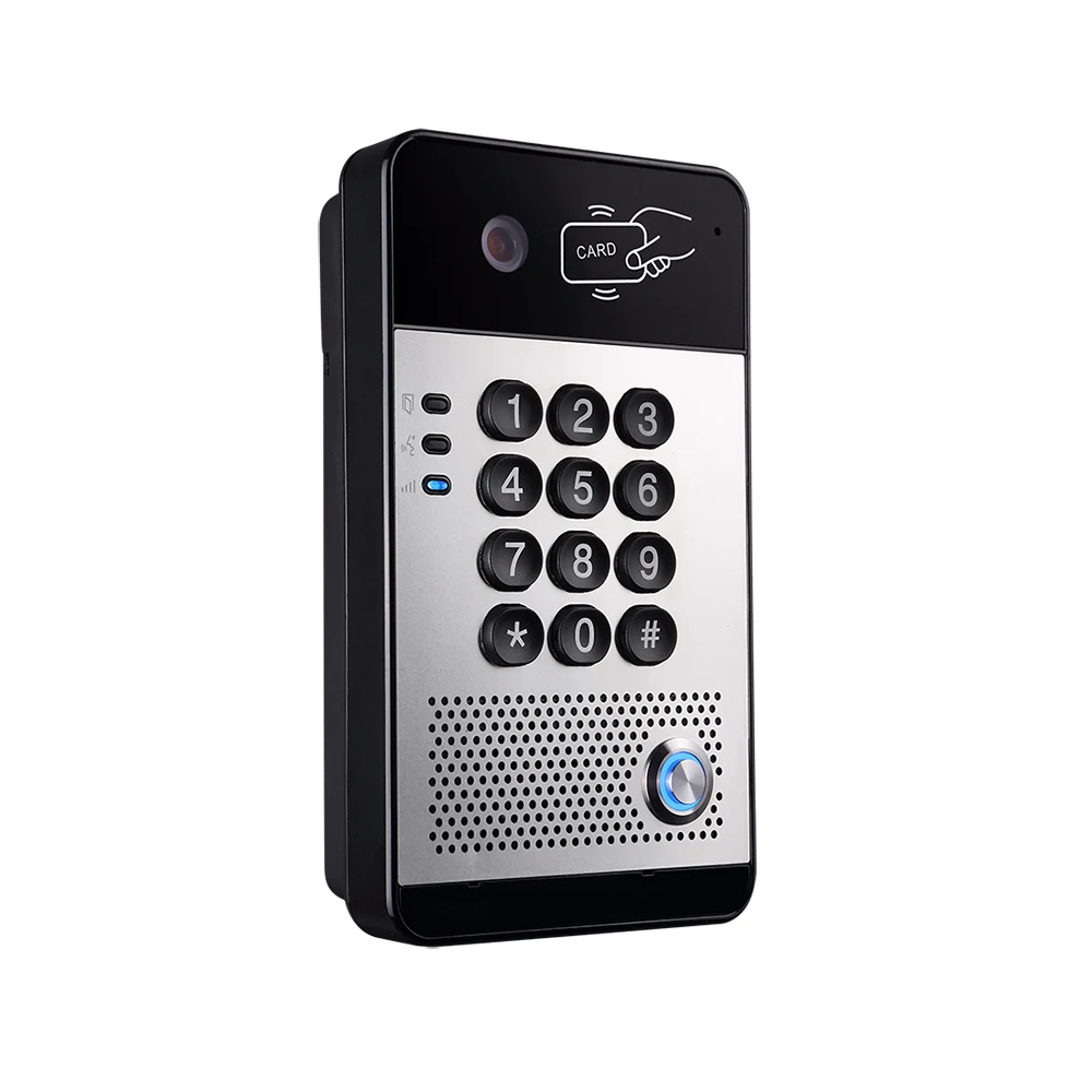Outdoor waterproof video intercom system IP door phone for parking station and building entrance