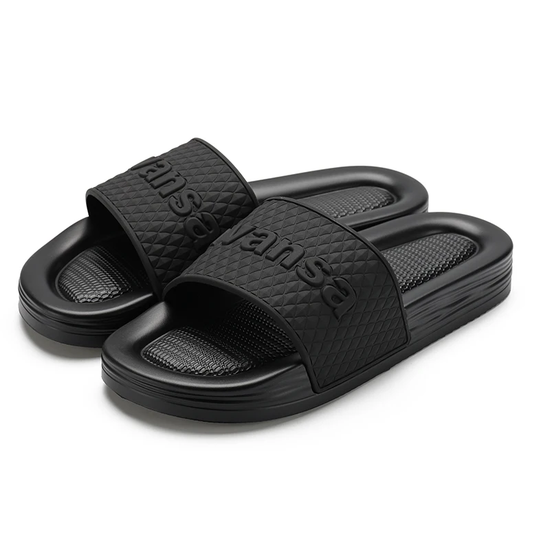 Henghao Fancy Rubber Slide Sandals Women Best Selling  Female Slippers 2024 Slippers Production Line White Slippers For Women