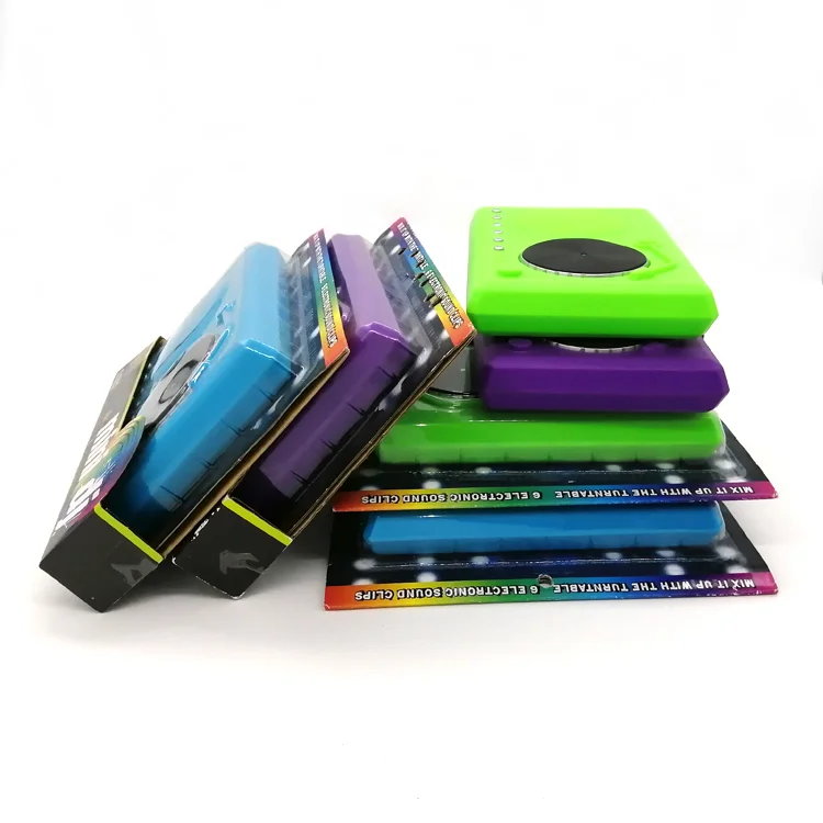 fashion design mini DJ colorful plastic electric children musical toys box custom song music box