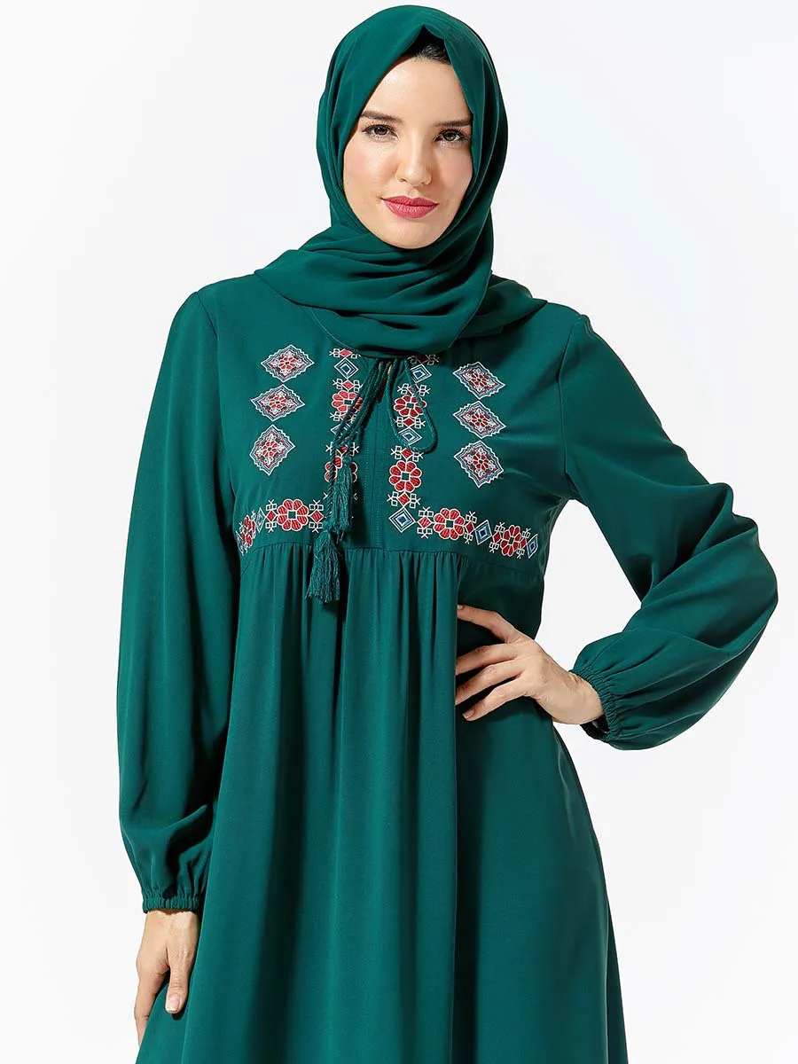 Abaya Fashion Muslim Woman Maxi Turkish Clothes Dresses For Arabic Women Muslim Dress 2020 Pakistan Burka Women-burqa (No Scarf)