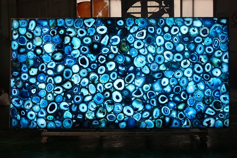 Agate stone table top counter top luxury gem stone