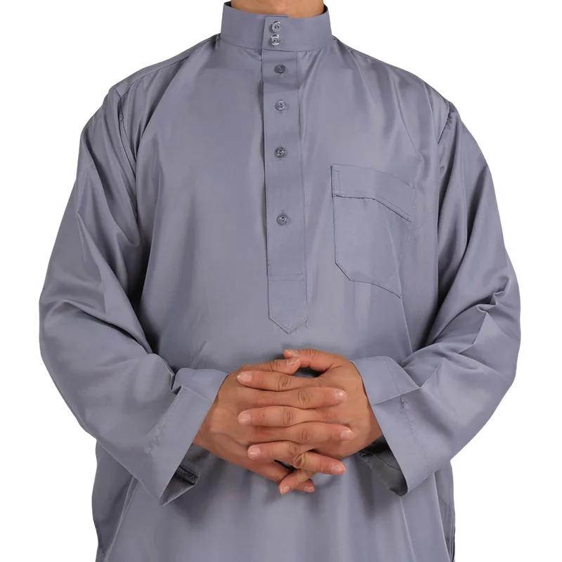Арабская мужская одежда Daffah Thobes однотонный кафтан мужской таоб мусульманский