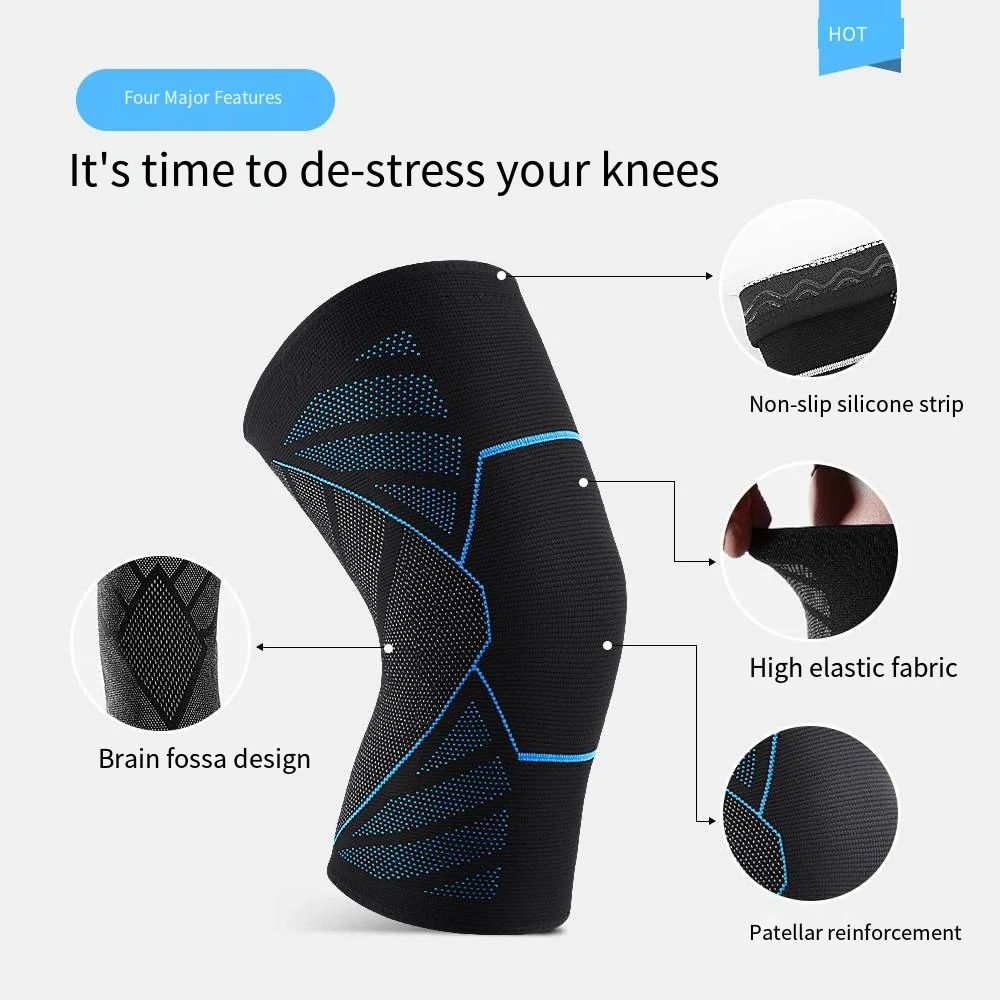 Copper Knee Brace Knee Compression Sleeve Support For Men Women Knee Pain Working Out Running Sport Arthritis