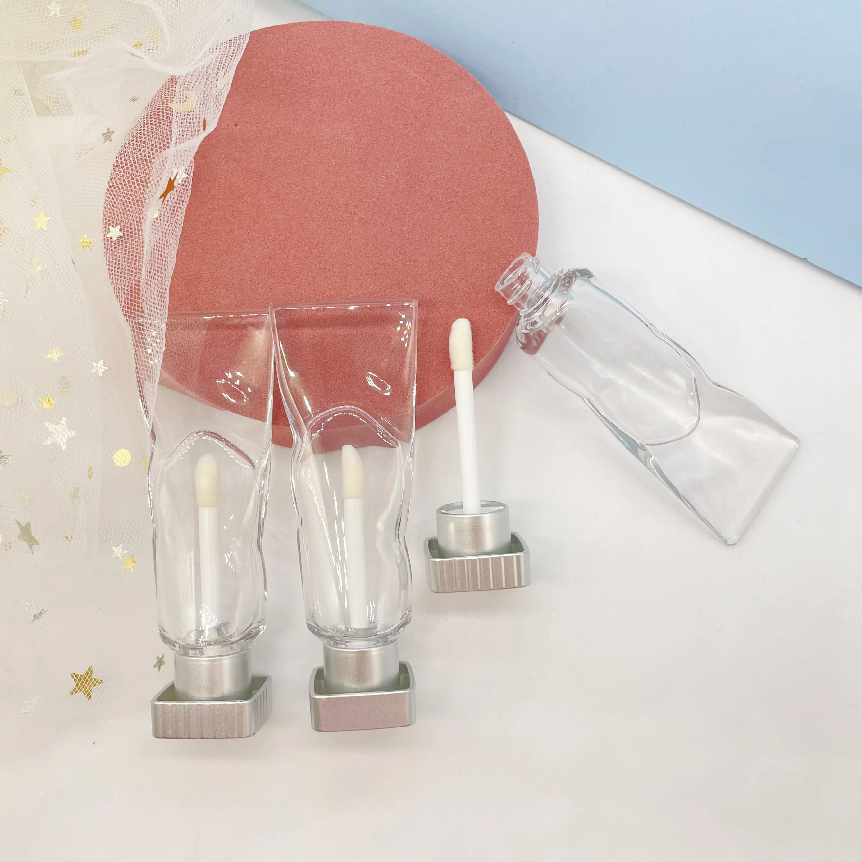 4ml Transparent lip gloss tubes private label lipgloss tube unique DIY lip gloss container