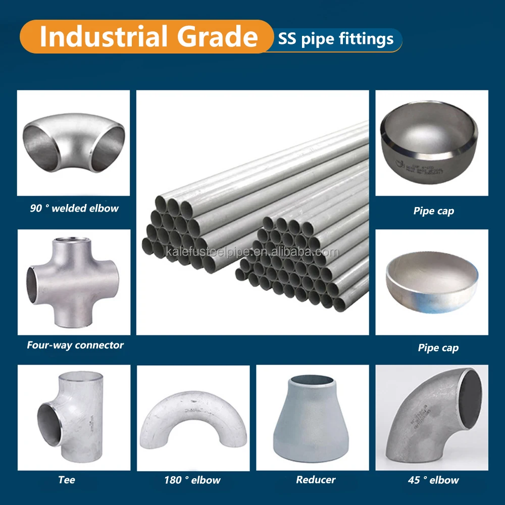 Foshan ASME B16.9 SCH 80 304 304L Соединительная труба заглушка под заказ литые сварные фитинги из нержавеющей стали