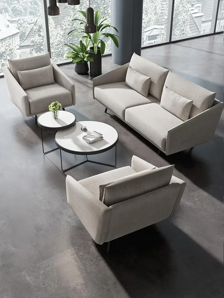 Modern bureau design office furniture escritorio fabric waiting executive office sofa