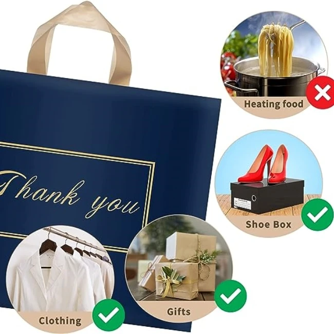 HDPE/LDPE Wholesale Cheap Price PE Packaging Plastic Bag Shopping Bag With Custom Logo