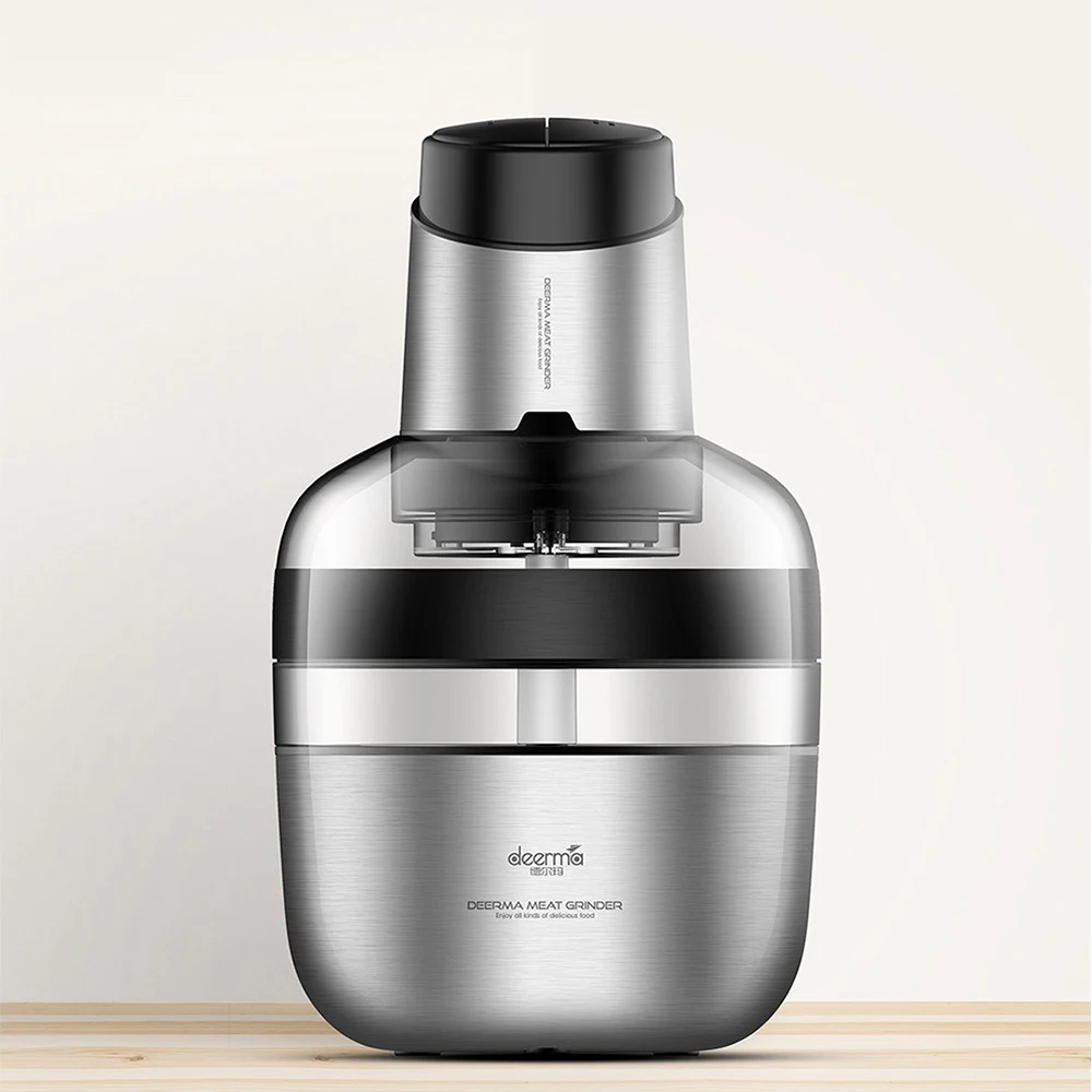 
Xiaomi Deerma DEM-JR01 1.8L Stainless Steel Efficient Food Chooper Automatic Meat Grinder for Kitchen Safety Cutter 