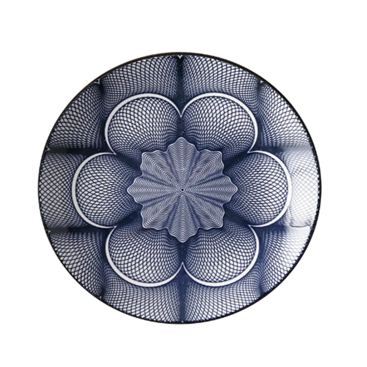 8-inch Nordic creative modern simple underglaze ceramic plate ,household Western food shallow flat plate wholesale