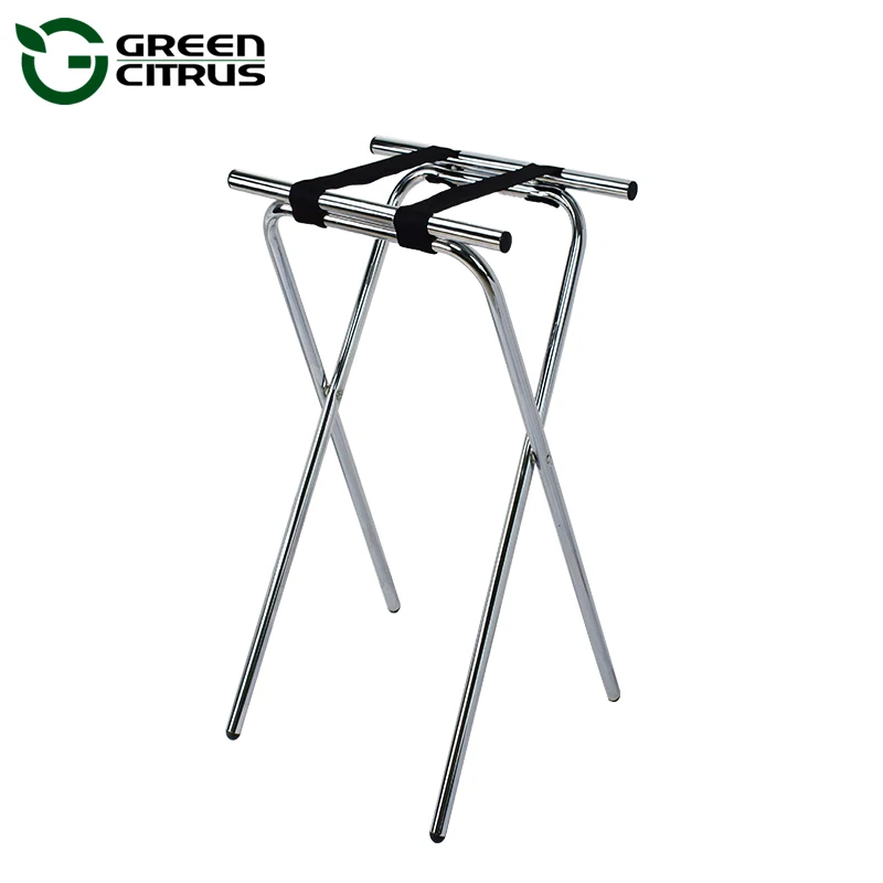 Silver Stainless Steel Hotel Room Luggage Rack Dubai Hotel Luggage Racks
