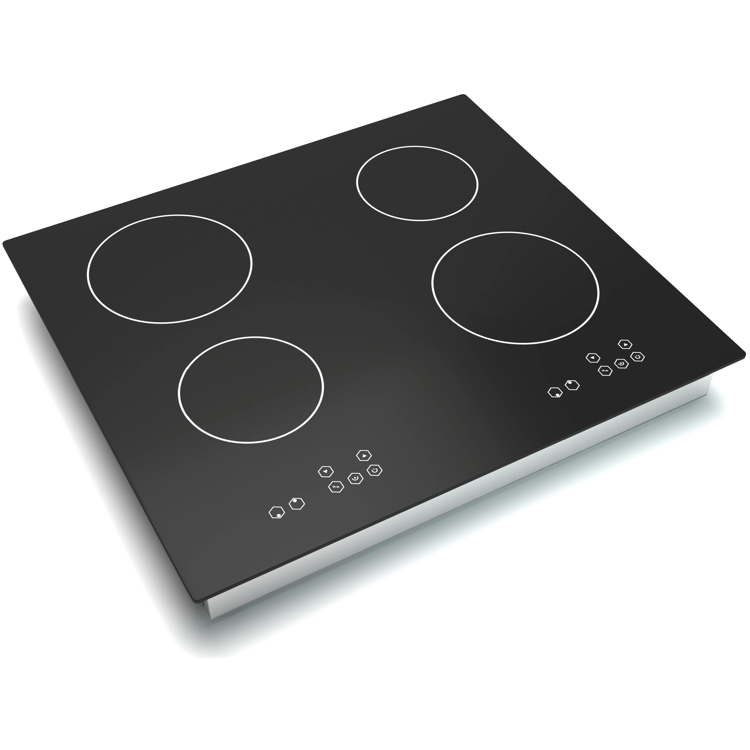 Hot Sales 6800W Five Minutes Boost Function Black Color Built-In 4 Burner Design Induction Cooker Cooktop