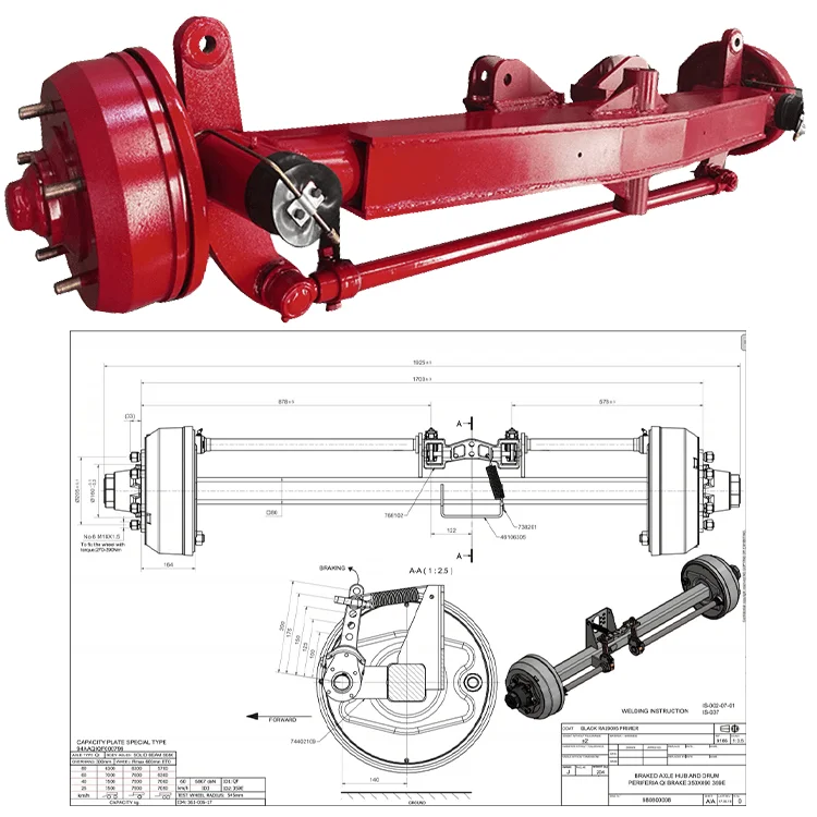 Zonxin Axles of american type payload 13 ton two axle flatbed with full parts for 20 ft gooseneck flatbed trailer for hino 700