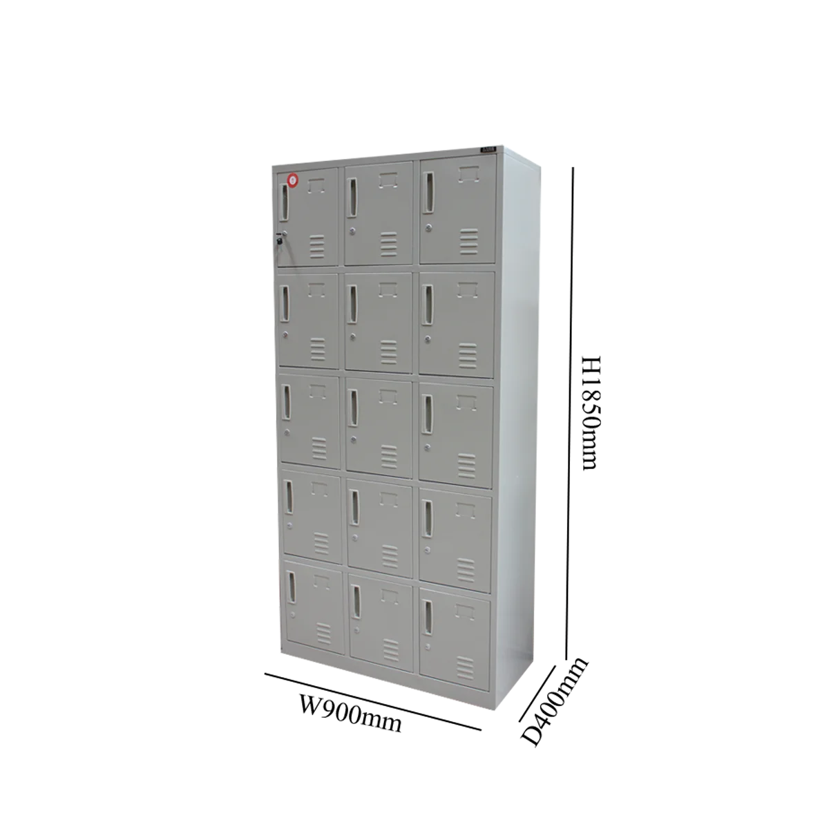 Wholesale Gym School Steel Furniture 15 Doors Steel Locker Metal Storage Lockers