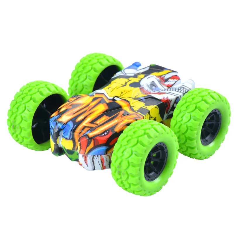 Rotation Car Toy Set Mini Stunt Car Double-Sided 3D Flip Control Mini Toy Car for Children