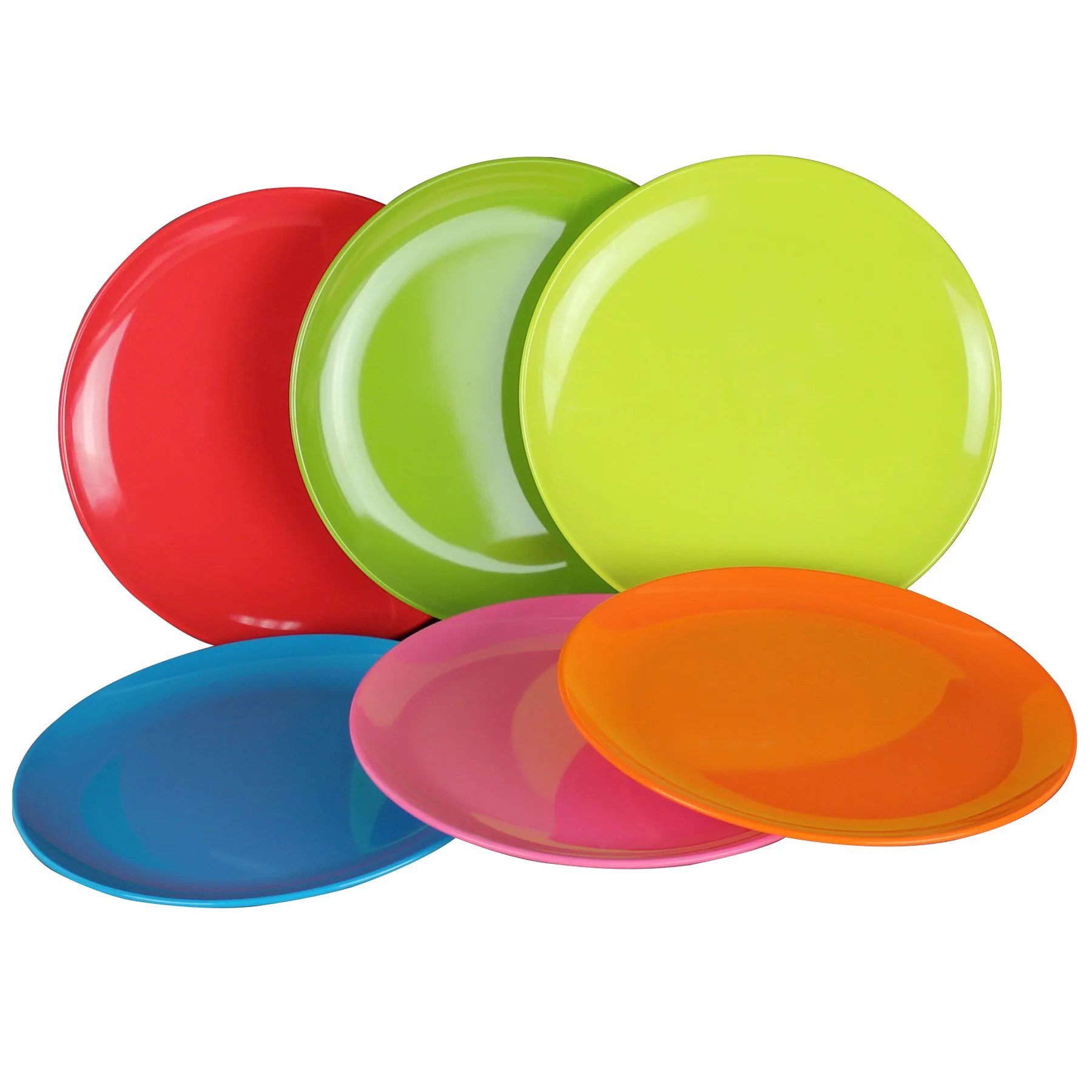 Custom plastic round Pigmented Dinner plate 5 inch 6 inch 7 inch 8 inch 9 inch 10 inch for home, restaurant, hotel