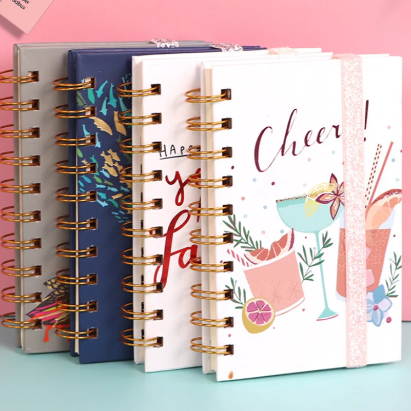 Organiser Planner Financial Planner Agendas Promotion Art Paper A5 Leather Notebook Journal 2024 Planner on Sale Leather Spiral