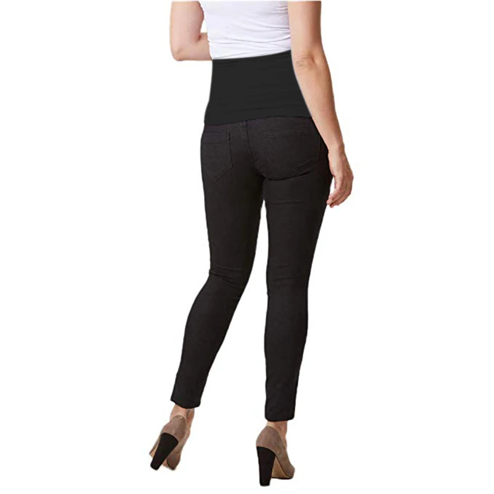 Женские брюки для беременных черные джинсы скинни