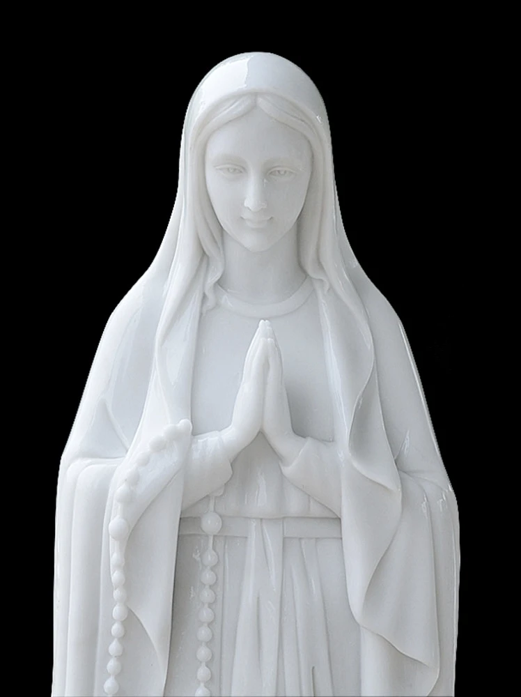 white Stone Carving Sculpture Hand Carved Polished Natural Stone Statue