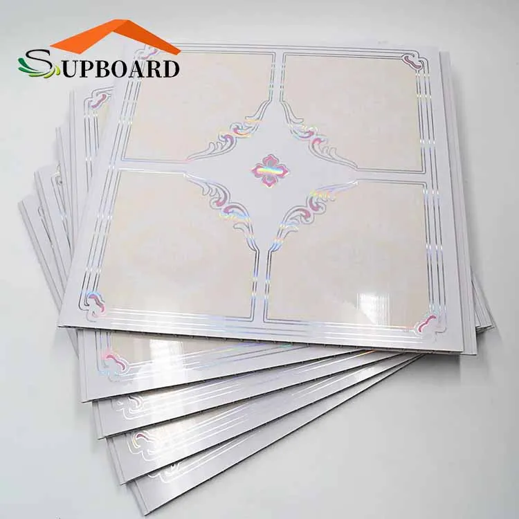 Living Room 8mm Waterproof Modern Design Plastic Pvc Ceiling Panel