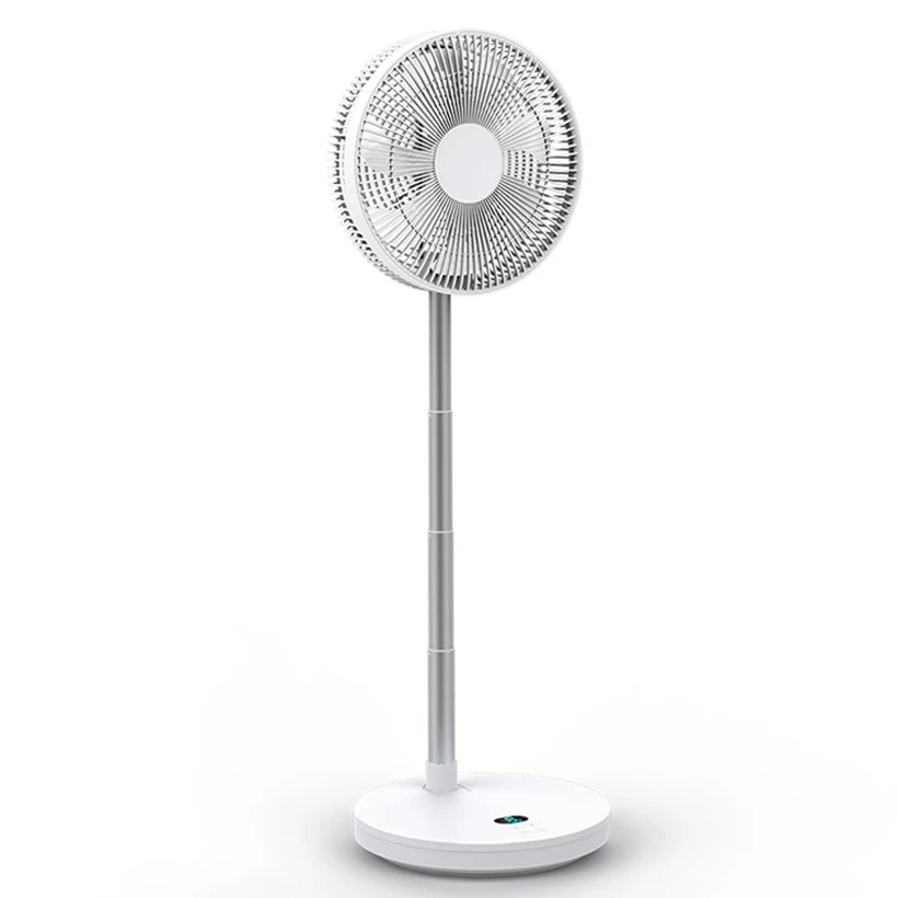 10 inch Oscillating Foldable Rechargeable fan Remote Control Retractable stand  Floor Fan Retractable Fold Outdoor Electric fans