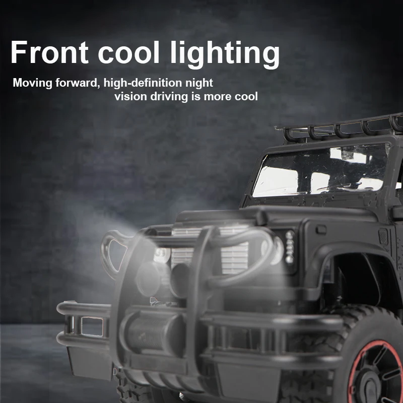 Multifunction Led Light Military Equipment Swat Police Simulation Model Truck Off-Road Rc Remote Control Car