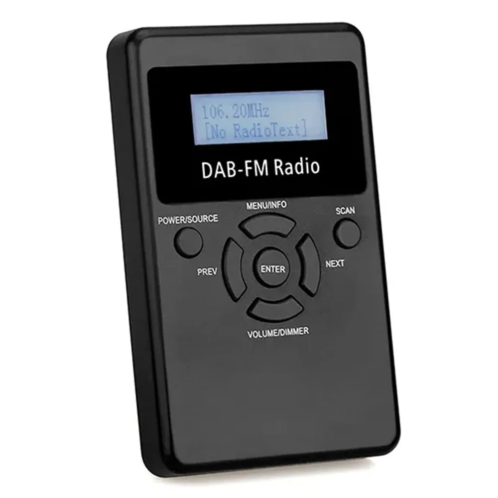 Mini Rechargeable Walkman Radio 40 Presets USB & Earphones Pocket DAB FM Band Radio with Display Screen