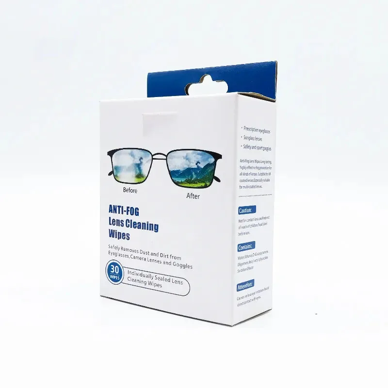 Glasses cleaning wet wipes and screen cleaning wipes 15*13cm from factory