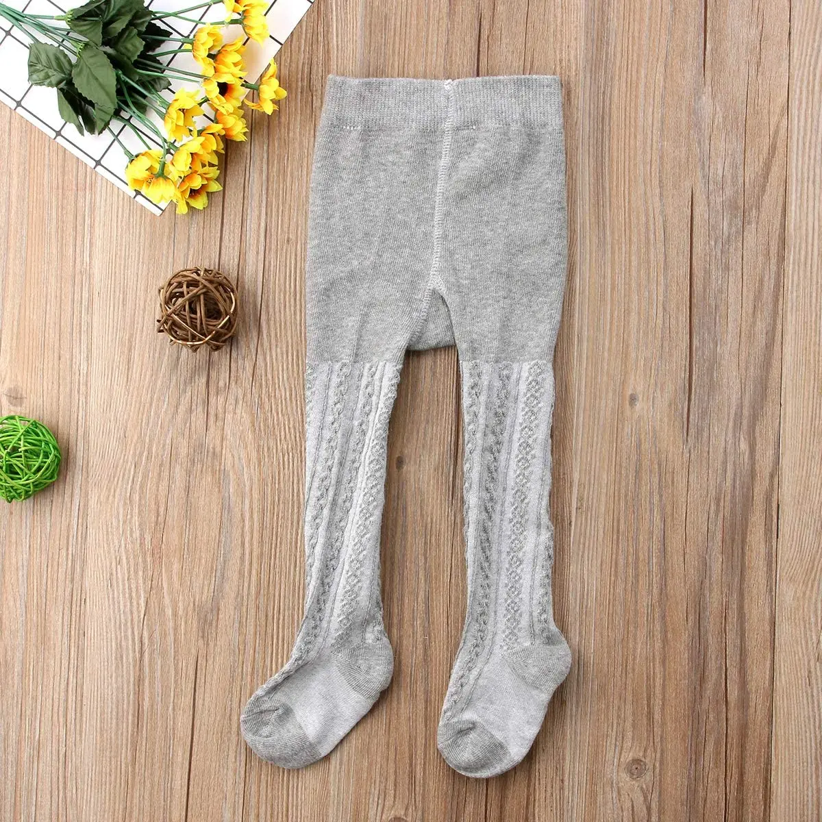 JR-843 Tights Knit Leggings Stocking High Quality Solid Color Cotton Kids Baby Girls
