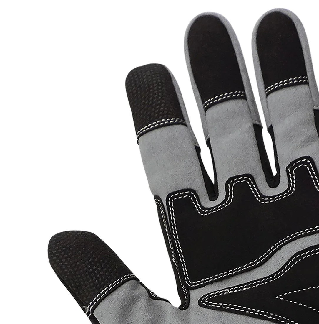 OEM Mechanic Gloves Safety Work Gloves Synthetic Leather Sensitive Touchscreen Durable Soft Flexible Impact protection