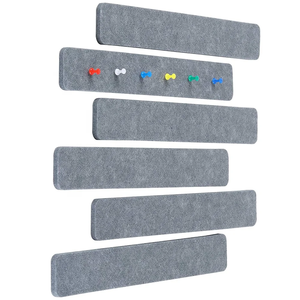 
New product self-adhesive felt bulletin board bar strip pin board for kids room 