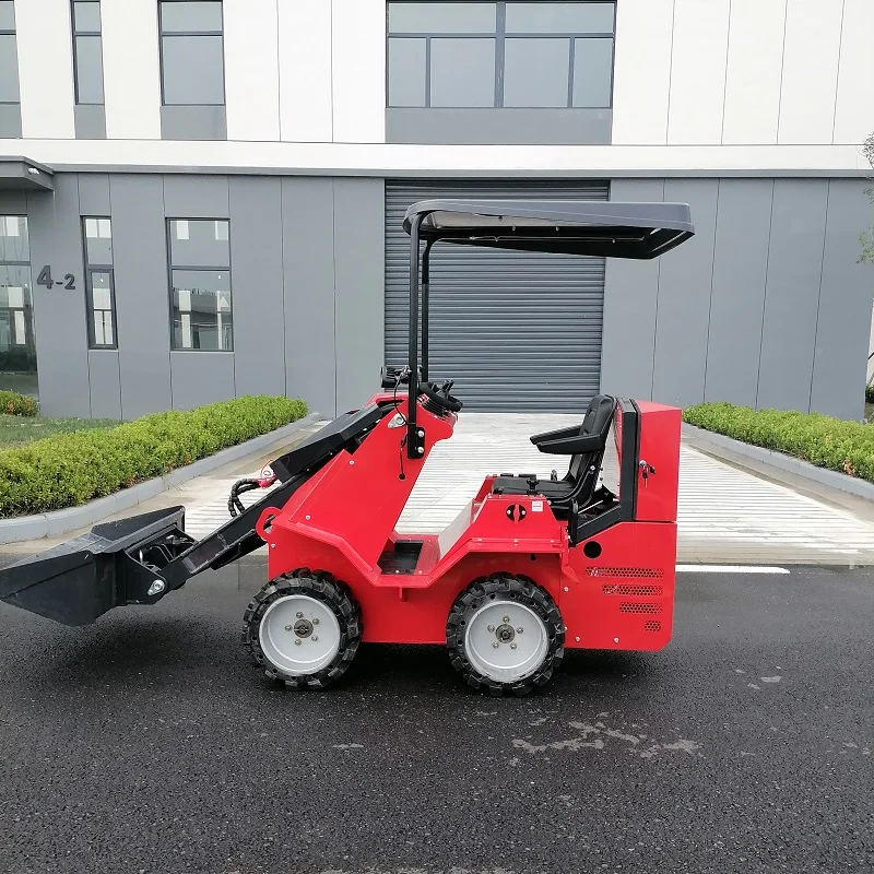 Farm Tractor With Loader Backhoe Track Mini Loader 380 Kg Skid Steer For Sale