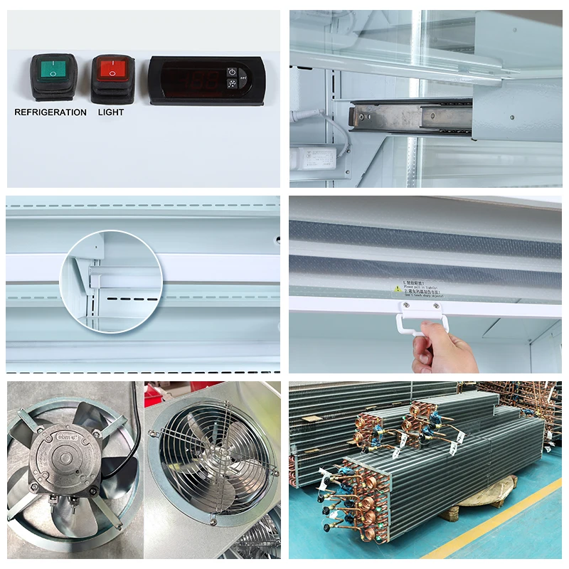 grocery display refrigerator open showcase/multi-deck display fresh food chiller