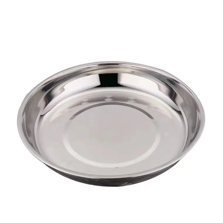 DP97 28cm Diameter Thickness Food Stainless Steel Deep Dish/ Cheap Dinner Plates