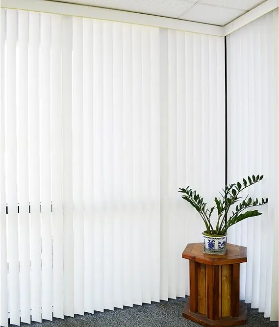 Classic Style Fabric Indoor Manual Window Blind Unislat Sheer Vertical Blinds Fabric For Sliding Doors