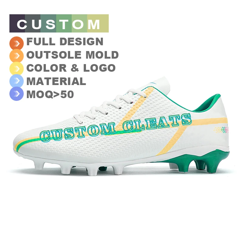 soccer ball Football footwear track cleats   track and field tacos de futbol tacos  sneakers custom print casual sport shoes men
