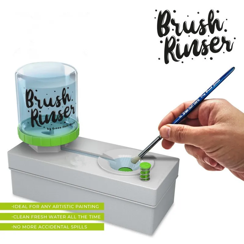 Brush Rinser Paint Brush Cleaner Machine Fresh Water Cycle Makeup Brushes Rinser for Acrylic Water-Based Paints Cleaning Tool