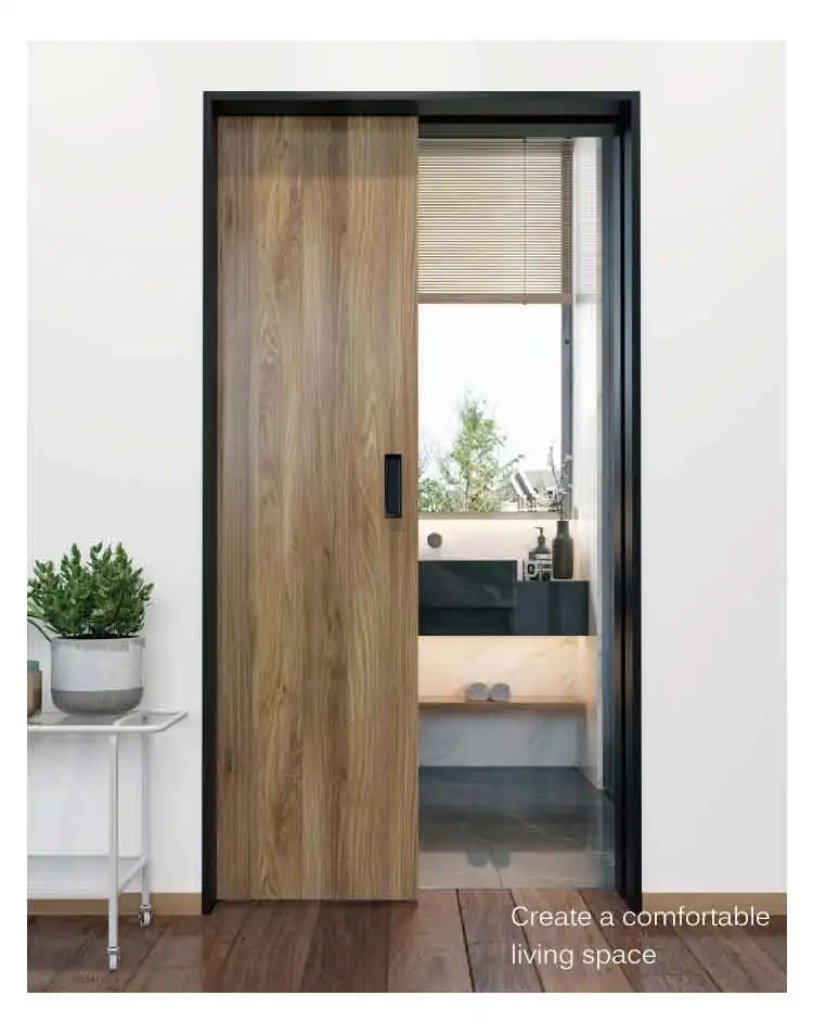 soft closing 8mm glass pocket sliding door system office bedroom kitchen cavity glass door wooden sliding pocket door hardware